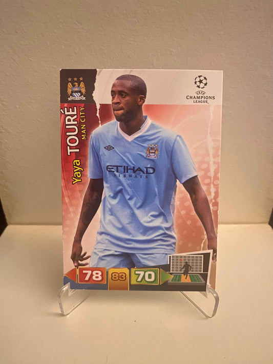 Fodbold kort Panini Adrenalyn XL UEFA Champions League 2011/2012 - Manchester City Yaya Toure - Pokedexet
