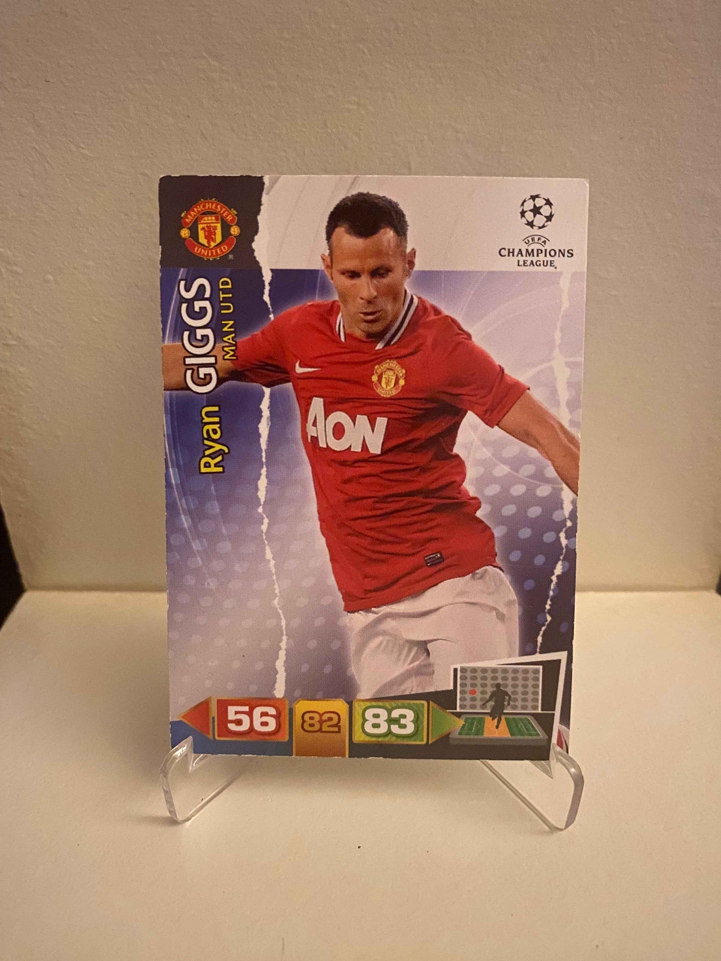 Fodbold kort Panini Adrenalyn XL UEFA Champions League 2011/2012 - Manchester United Ryan Giggs - Pokedexet