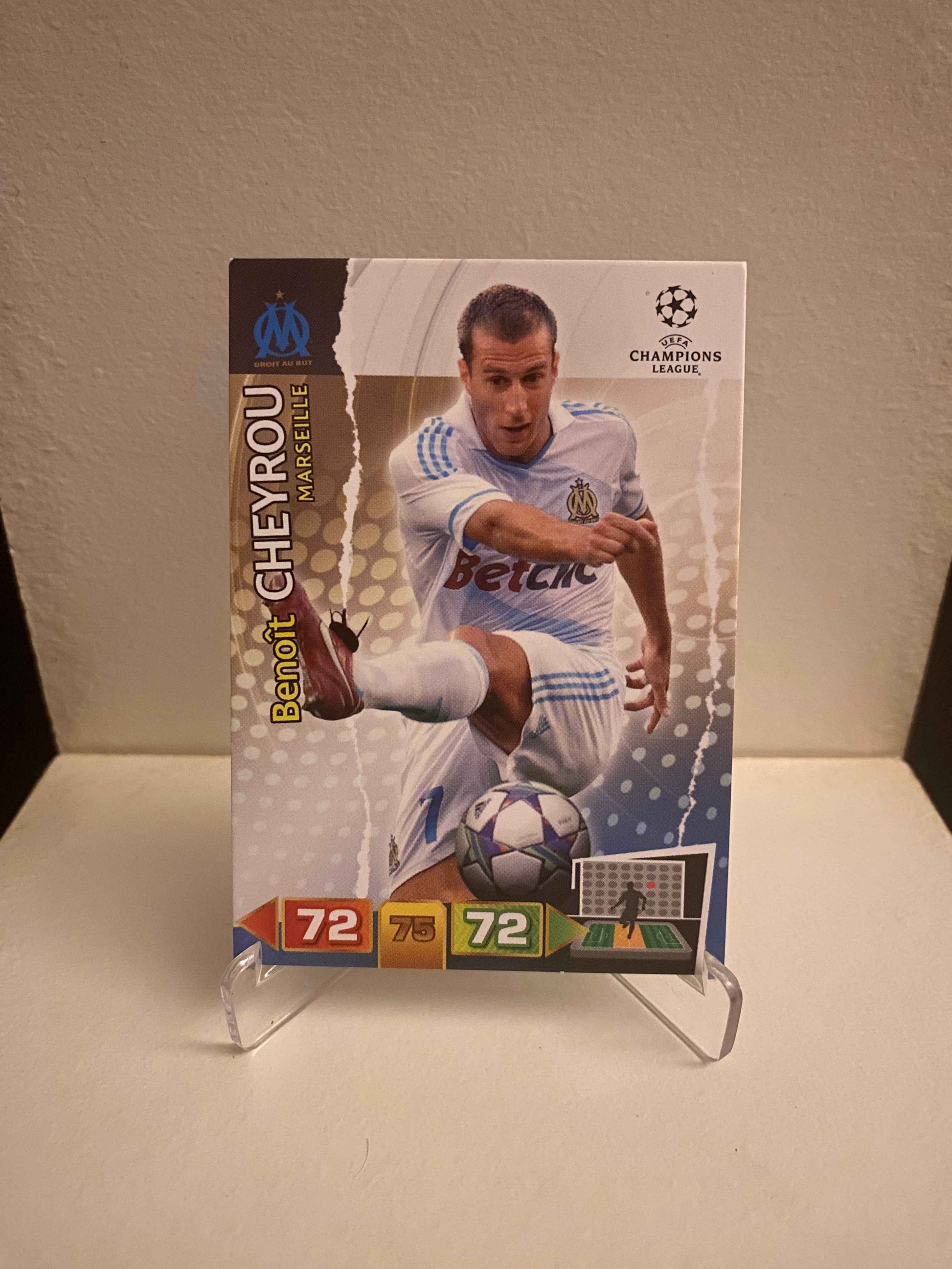 Fodbold kort Panini Adrenalyn XL UEFA Champions League 2011/2012 - Marseille Benoit Cheyrou - Pokedexet