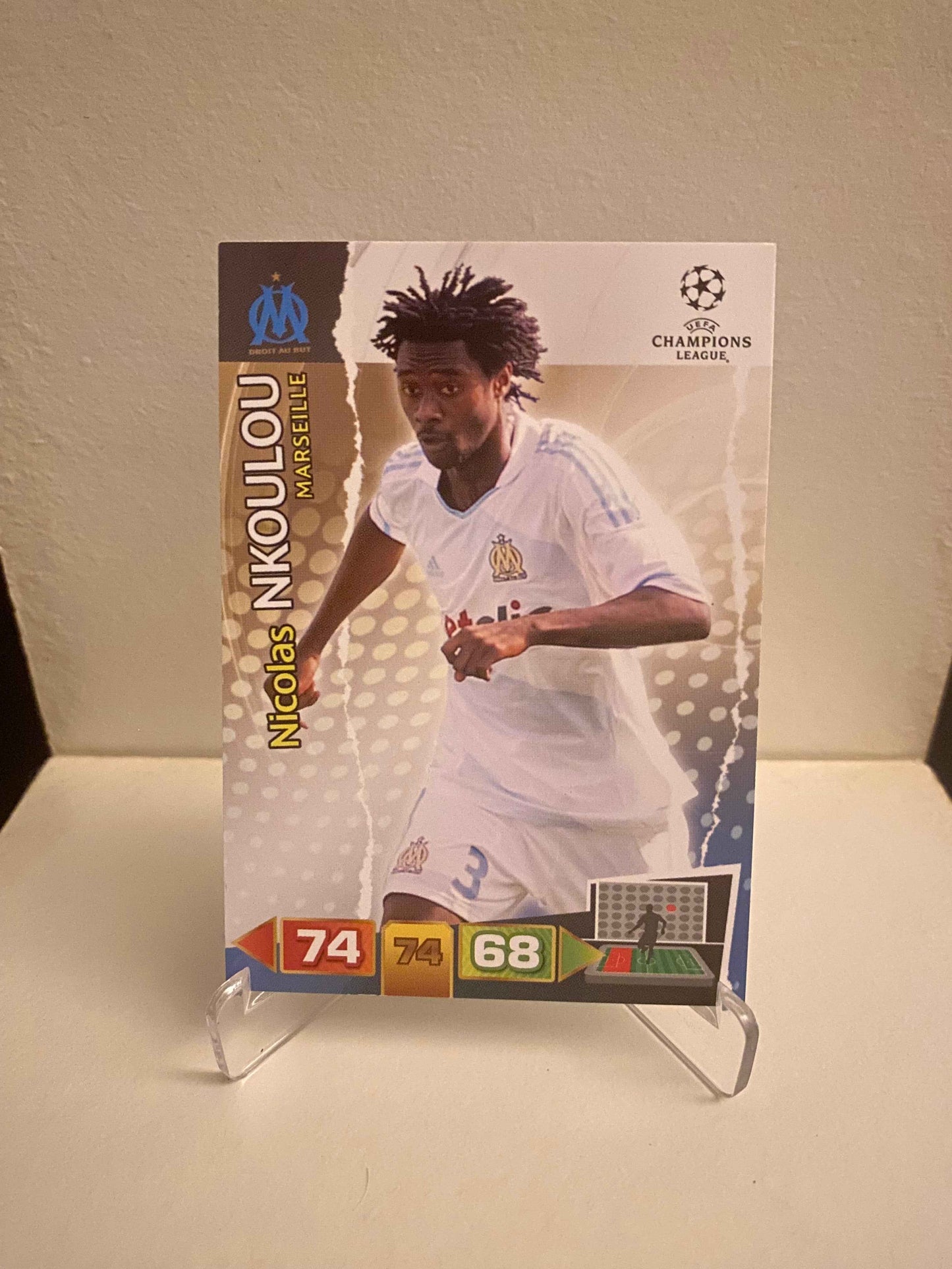 Fodbold kort Panini Adrenalyn XL UEFA Champions League 2011/2012 - Marseille Nicolas Nkoulou - Pokedexet