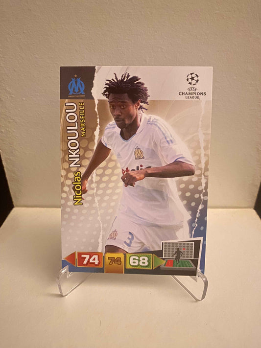 Fodbold kort Panini Adrenalyn XL UEFA Champions League 2011/2012 - Marseille Nicolas Nkoulou - Pokedexet