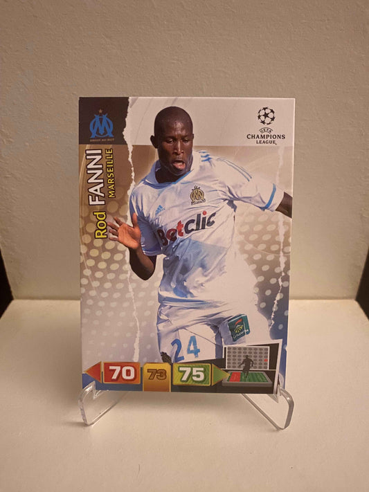 Fodbold kort Panini Adrenalyn XL UEFA Champions League 2011/2012 - Marseille Rod Fanni - Pokedexet