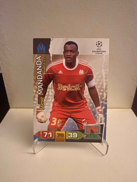 Fodbold kort Panini Adrenalyn XL UEFA Champions League 2011/2012 - Marseille Steve Mandanda - Pokedexet