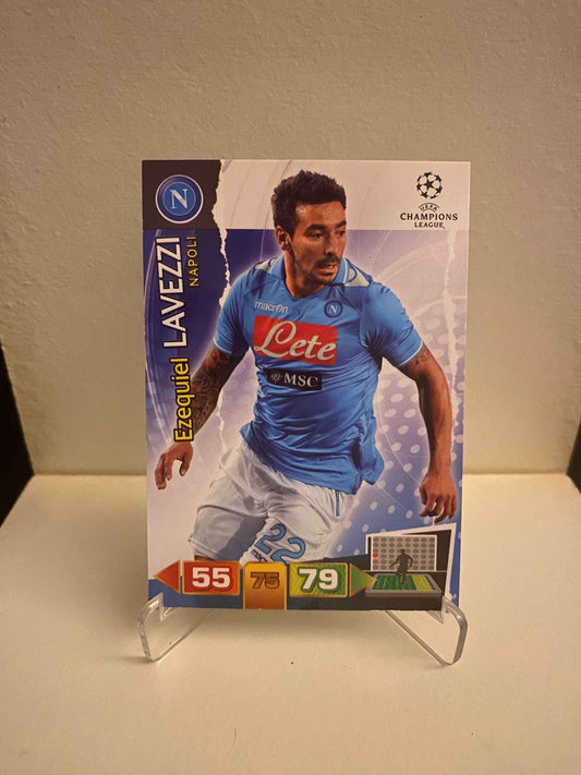 Fodbold kort Panini Adrenalyn XL UEFA Champions League 2011/2012 - Napoli Ezequiel Lavezzi - Pokedexet