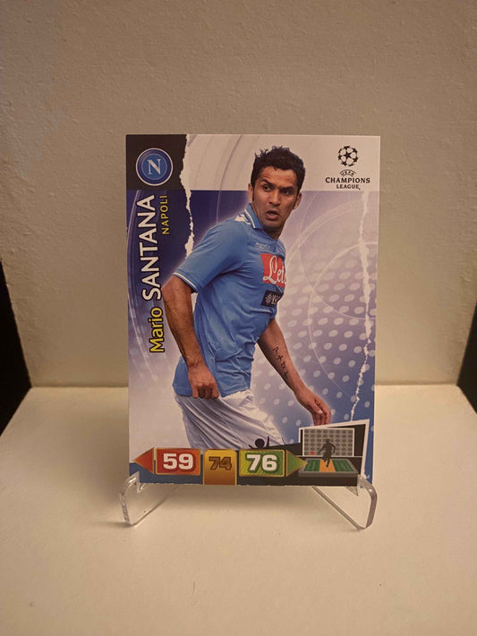Fodbold kort Panini Adrenalyn XL UEFA Champions League 2011/2012 - Napoli Mario Santana - Pokedexet