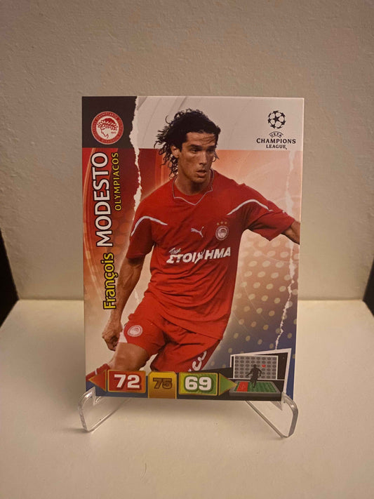 Fodbold kort Panini Adrenalyn XL UEFA Champions League 2011/2012 - Olympiakos Francois Modesto - Pokedexet