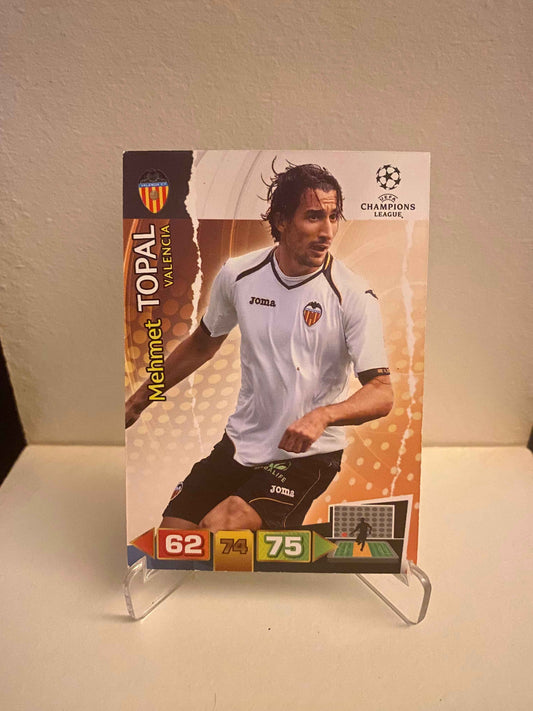 Fodbold kort Panini Adrenalyn XL UEFA Champions League 2011/2012 - Valencia Mehmet Topal - Pokedexet