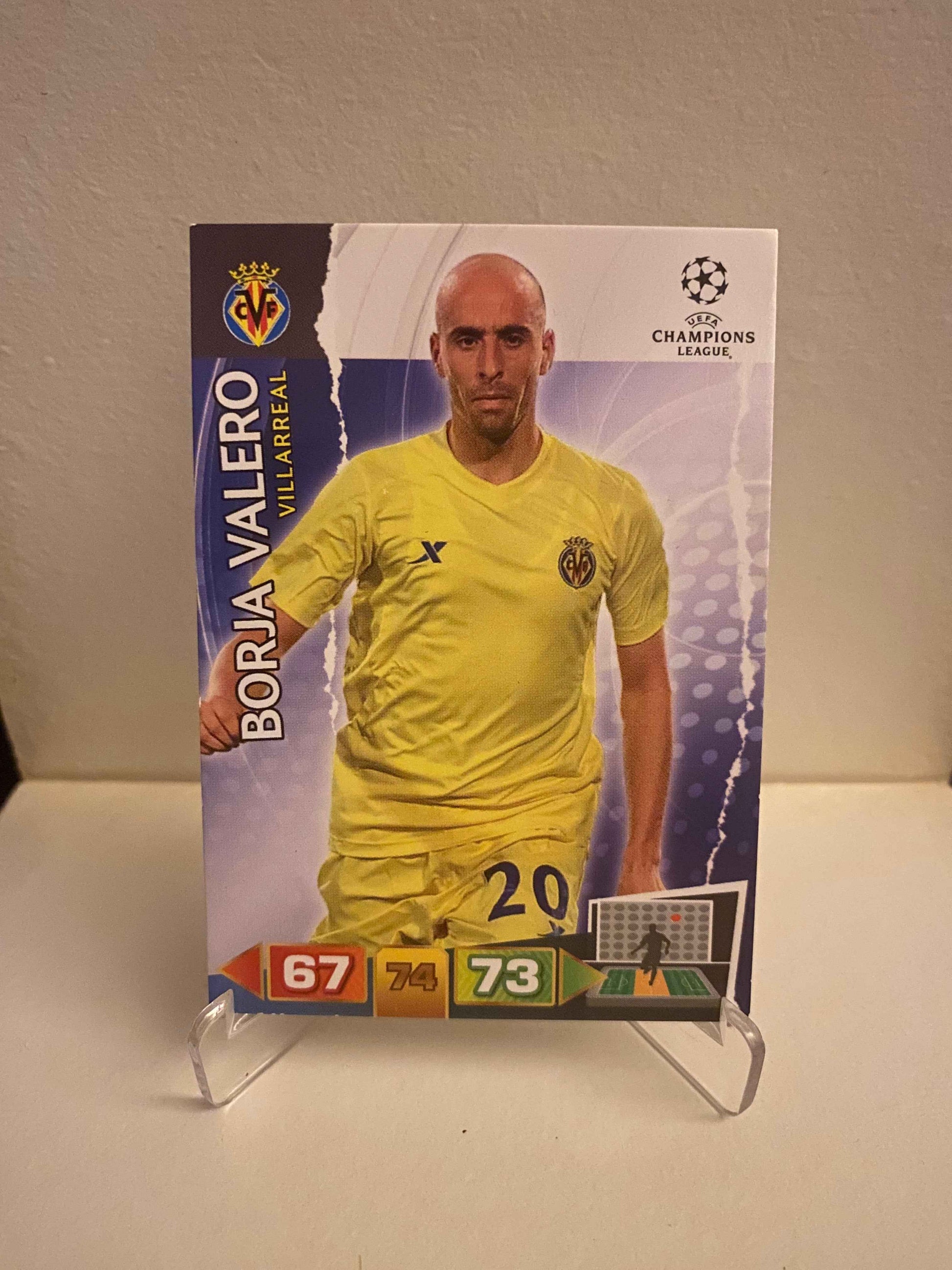 Fodbold kort Panini Adrenalyn XL UEFA Champions League 2011/2012 - Villarreal Borja Valero - Pokedexet