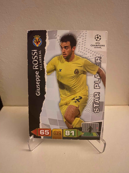 Fodbold kort Panini Adrenalyn XL UEFA Champions League 2011/2012 - Villarreal Giuseppe Rossi - Pokedexet