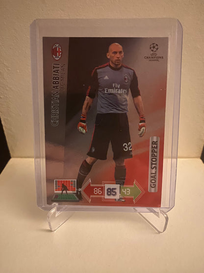 Fodbold kort Panini Adrenalyn XL UEFA Champions League 2012/2013 - AC Milan Christian Abbiati Holofoil - Pokedexet