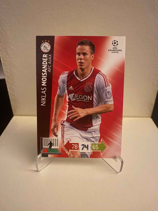Fodbold kort Panini Adrenalyn XL UEFA Champions League 2012/2013 - Ajax Niklas Moisander - Pokedexet