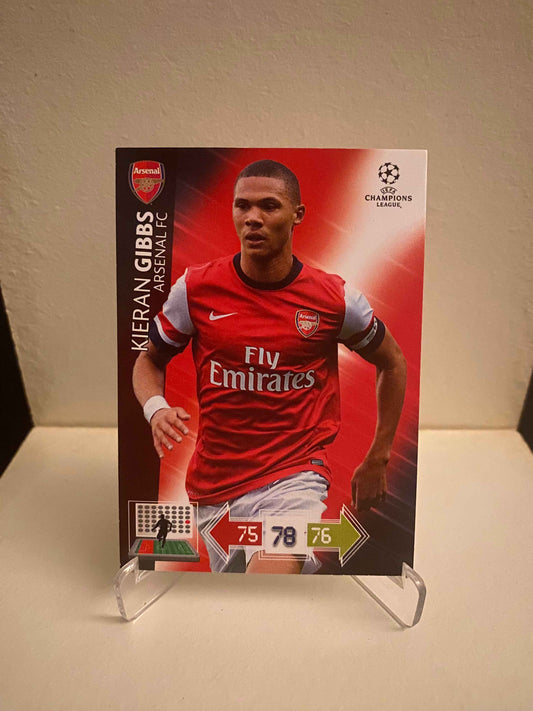 Fodbold kort Panini Adrenalyn XL UEFA Champions League 2012/2013 - Arsenal Kieran Gibbs - Pokedexet