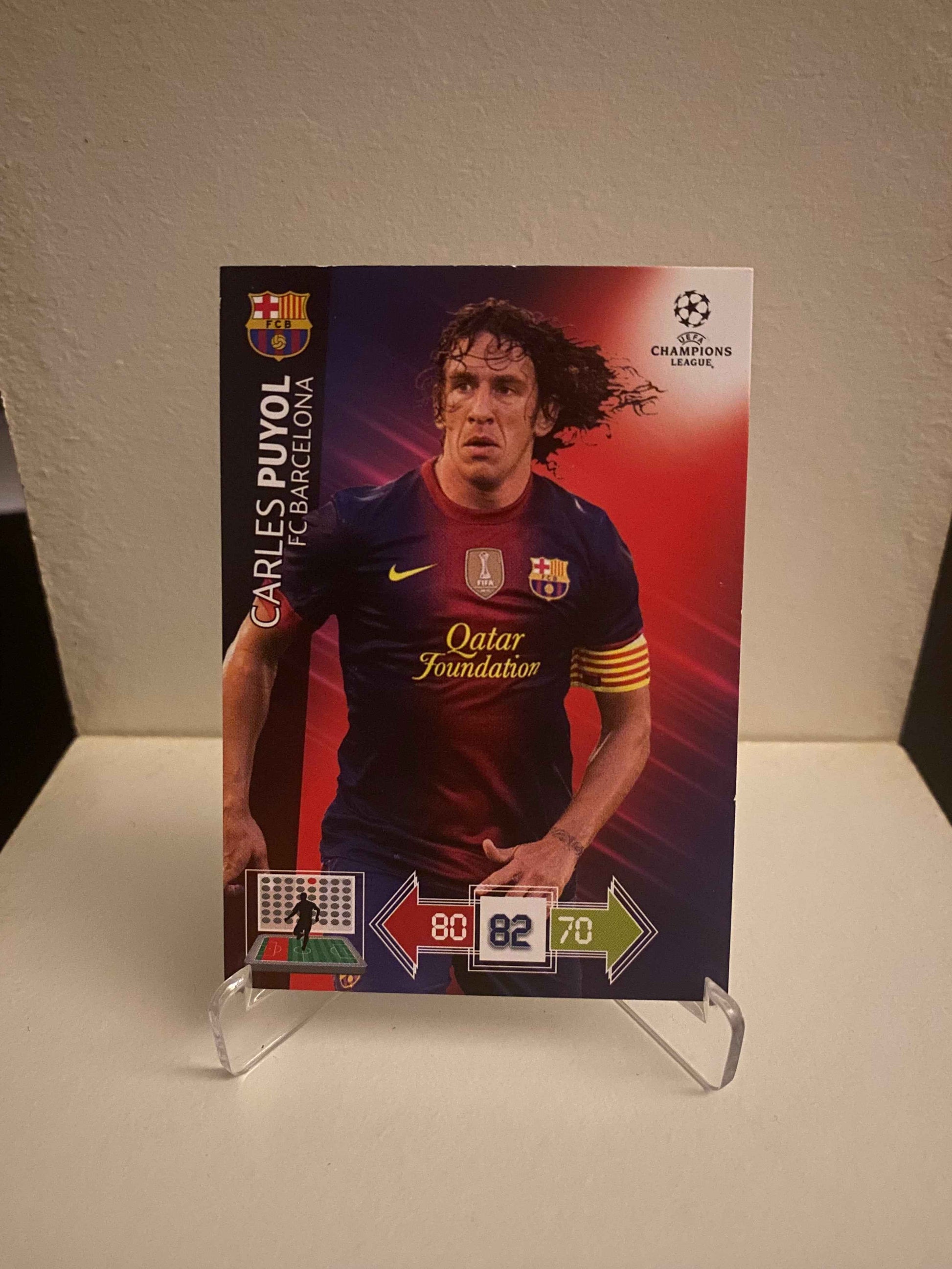 Fodbold kort Panini Adrenalyn XL UEFA Champions League 2012/2013 - Barcelona Carles Puyol - Pokedexet