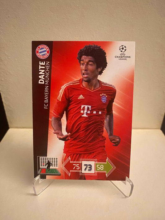 Fodbold kort Panini Adrenalyn XL UEFA Champions League 2012/2013 - Bayern München Dante - Pokedexet