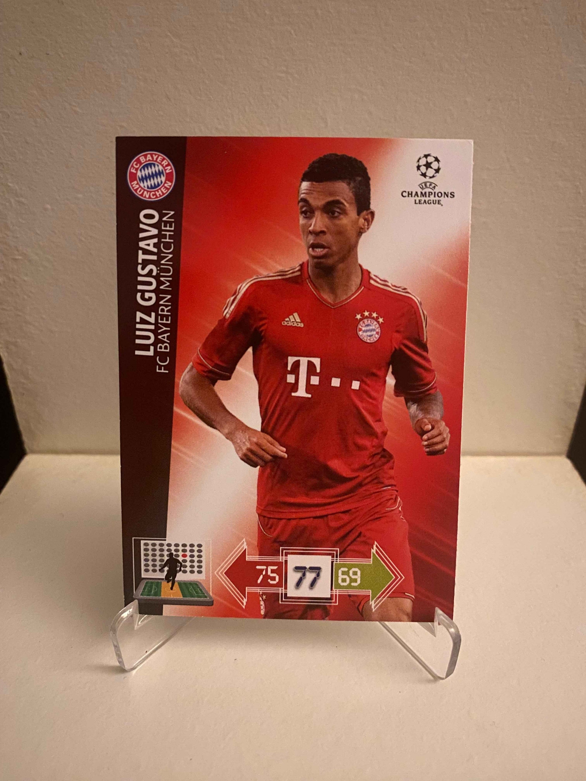 Fodbold kort Panini Adrenalyn XL UEFA Champions League 2012/2013 - Bayern München Luiz Gustavo - Pokedexet