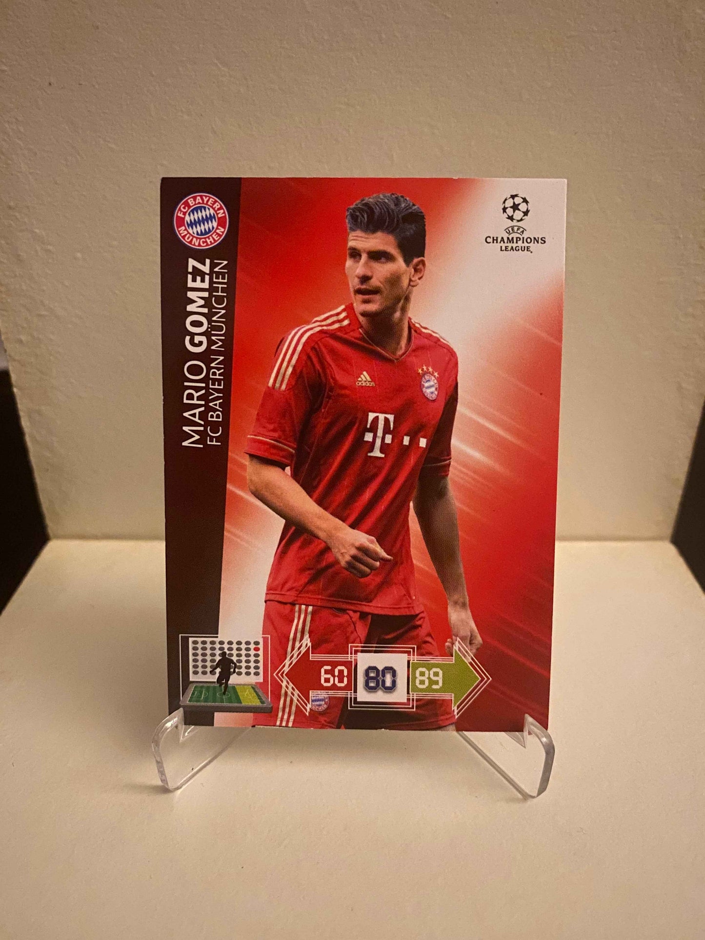 Fodbold kort Panini Adrenalyn XL UEFA Champions League 2012/2013 - Bayern München Mario Gomez - Pokedexet