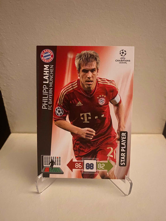 Fodbold kort Panini Adrenalyn XL UEFA Champions League 2012/2013 - Bayern München Philipp Lahm - Pokedexet