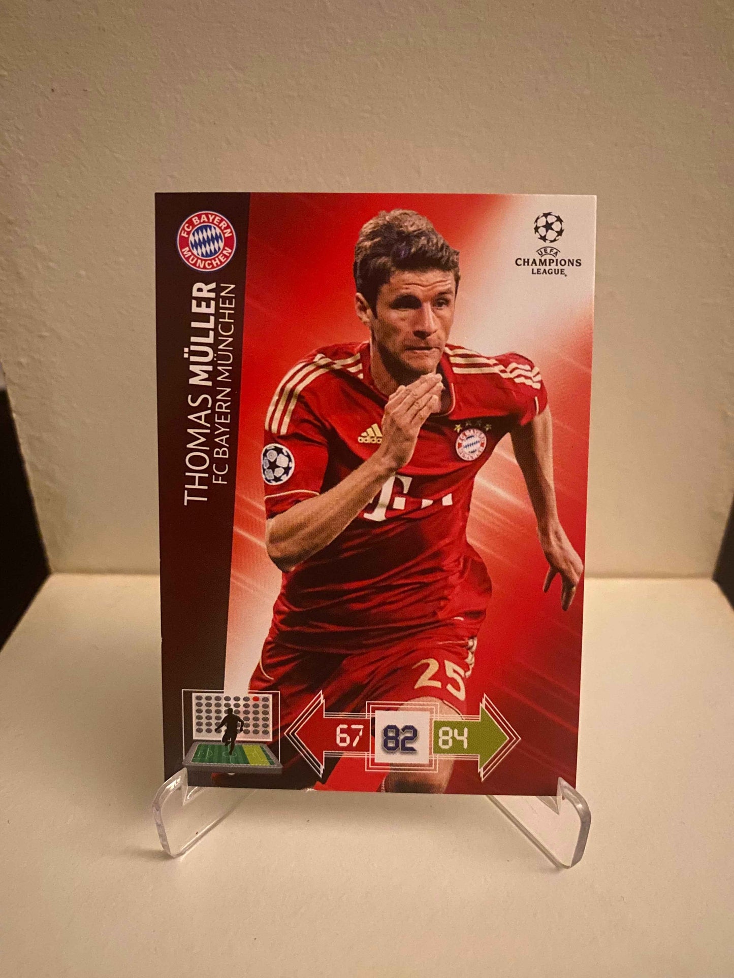 Fodbold kort Panini Adrenalyn XL UEFA Champions League 2012/2013 - Bayern München Thomas Muller - Pokedexet