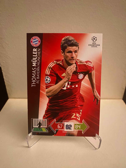 Fodbold kort Panini Adrenalyn XL UEFA Champions League 2012/2013 - Bayern München Thomas Muller - Pokedexet