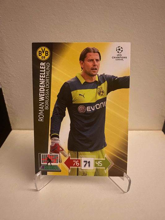 Fodbold kort Panini Adrenalyn XL UEFA Champions League 2012/2013 - Borussia Dortmund Roman Weidenfeller - Pokedexet