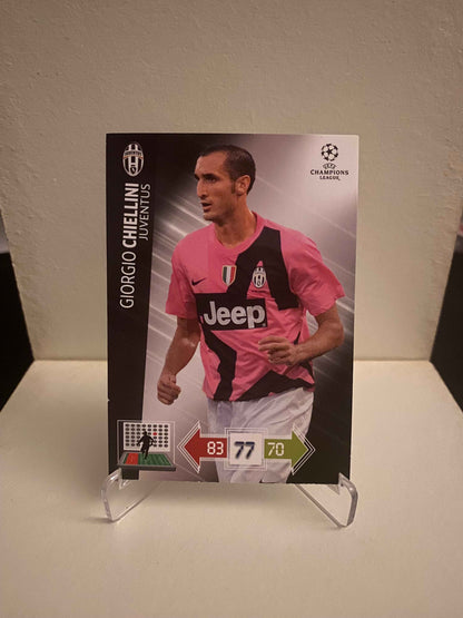 Fodbold kort Panini Adrenalyn XL UEFA Champions League 2012/2013 - Juventus Giorgio Chiellini - Pokedexet
