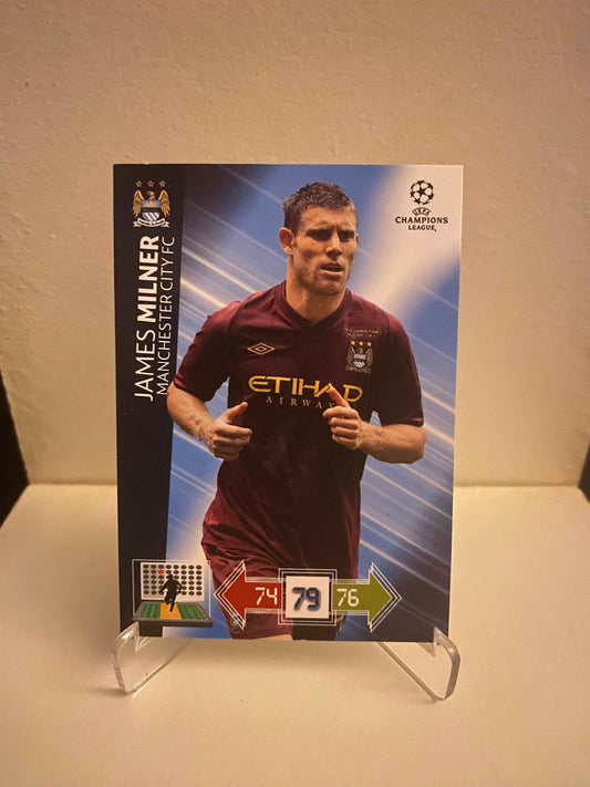 Fodbold kort Panini Adrenalyn XL UEFA Champions League 2012/2013 - Manchester City James Milner - Pokedexet
