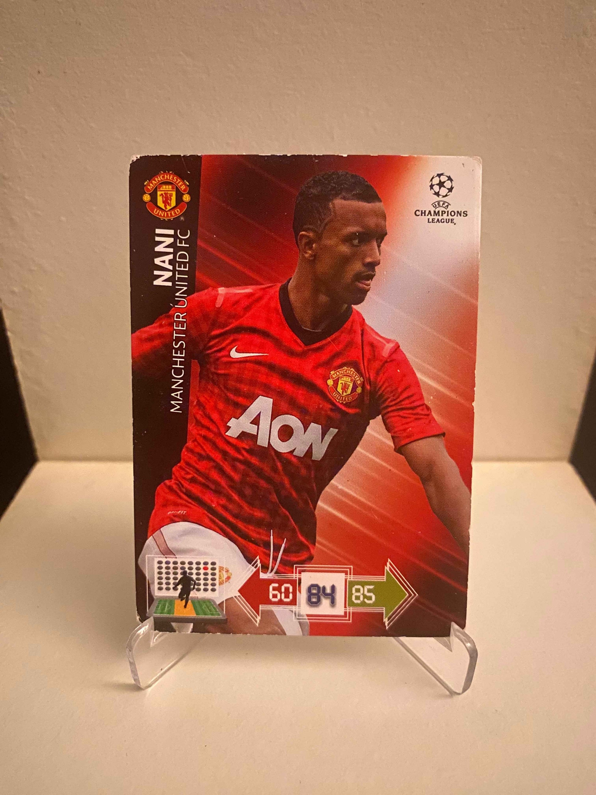 Fodbold kort Panini Adrenalyn XL UEFA Champions League 2012/2013 - Manchester United Nani - Pokedexet