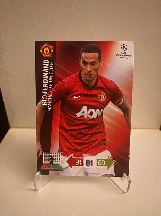 Fodbold kort Panini Adrenalyn XL UEFA Champions League 2012/2013 - Manchester United Rio Ferdinand - Pokedexet