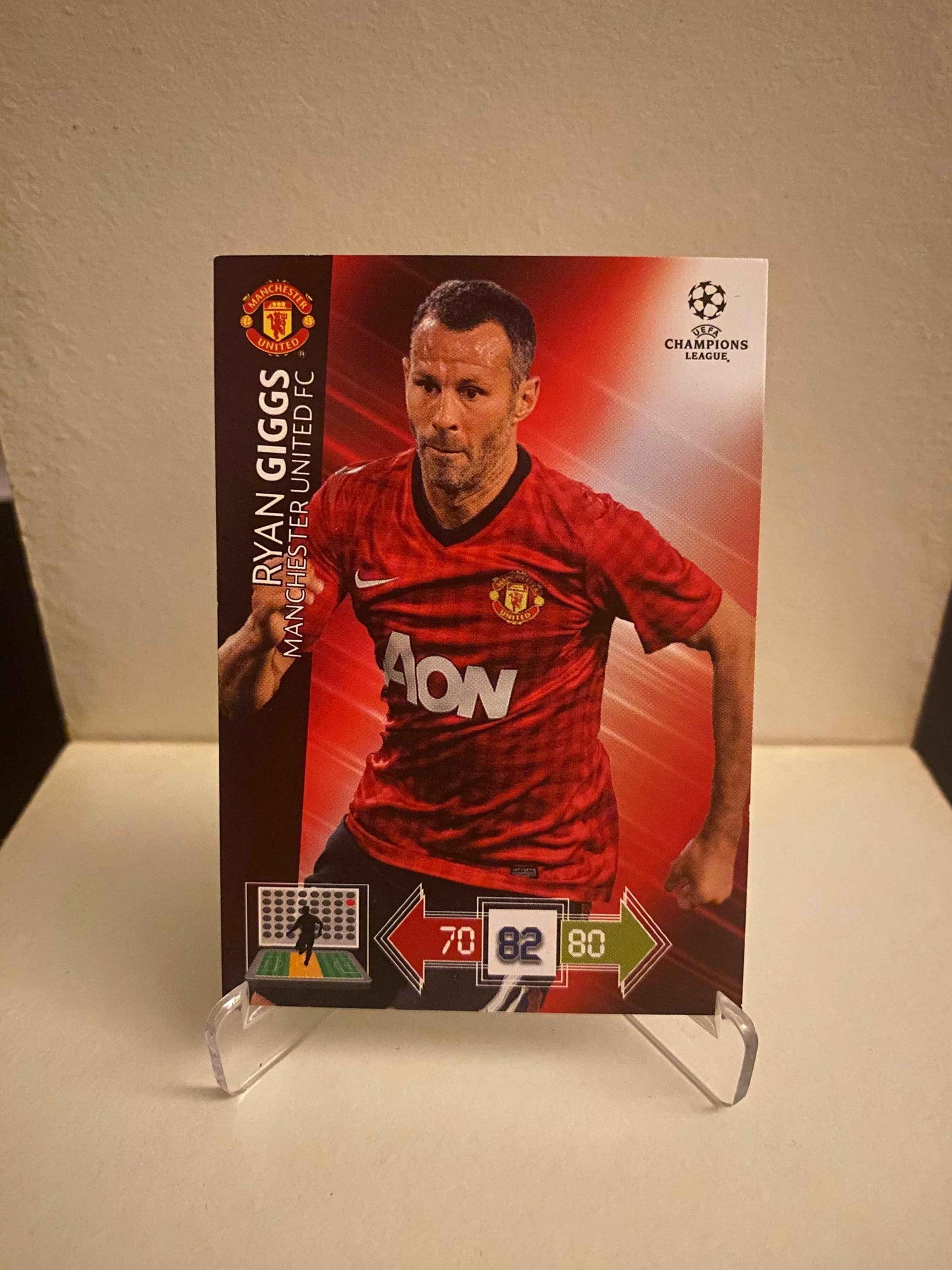 Fodbold kort Panini Adrenalyn XL UEFA Champions League 2012/2013 - Manchester United Ryan Giggs - Pokedexet
