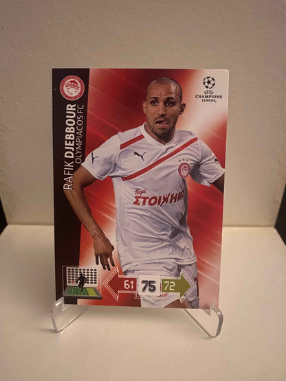 Fodbold kort Panini Adrenalyn XL UEFA Champions League 2012/2013 - Olympiakos Rafik Djebbour - Pokedexet