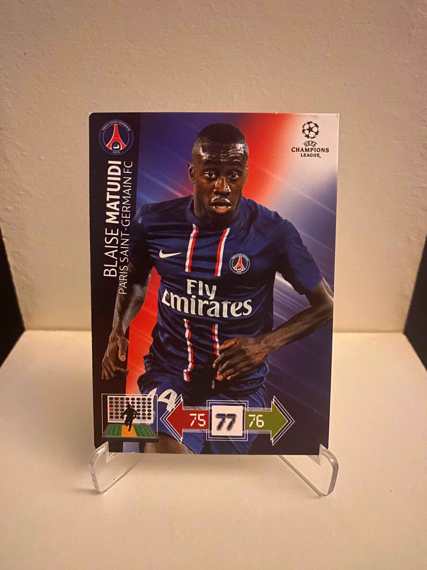 Fodbold kort Panini Adrenalyn XL UEFA Champions League 2012/2013 - Paris Saint Germain Blaise Matuidi - Pokedexet