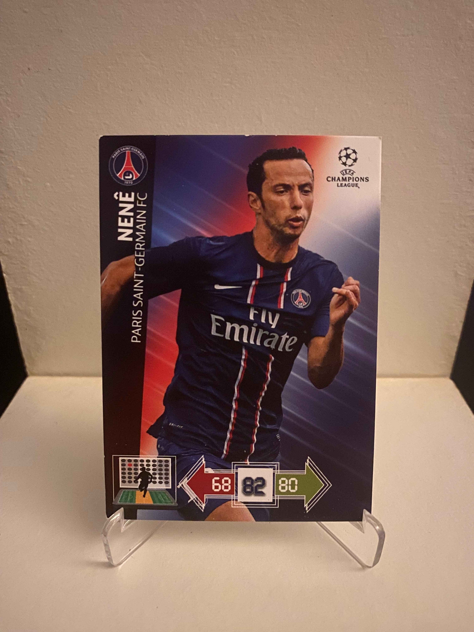 Fodbold kort Panini Adrenalyn XL UEFA Champions League 2012/2013 - Paris Saint Germain Nene - Pokedexet