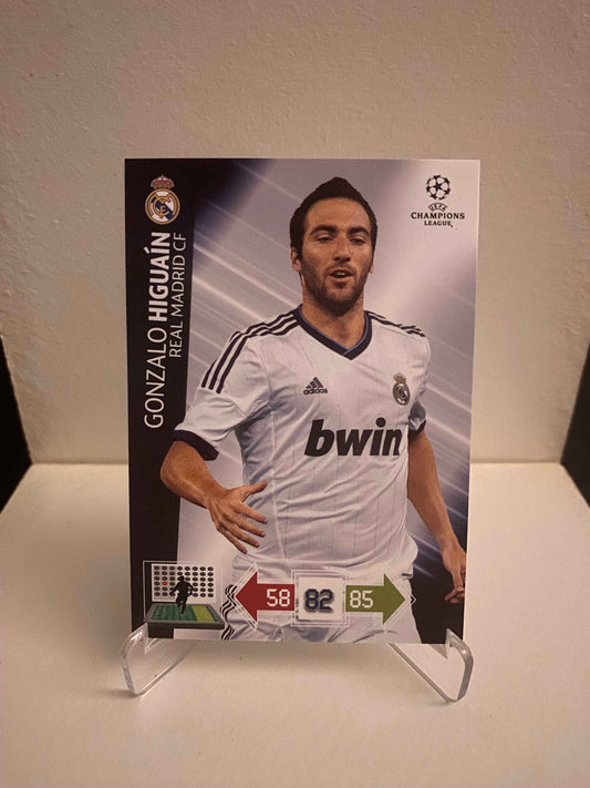 Fodbold kort Panini Adrenalyn XL UEFA Champions League 2012/2013 - Real Madrid Gonzalo Higuain - Pokedexet