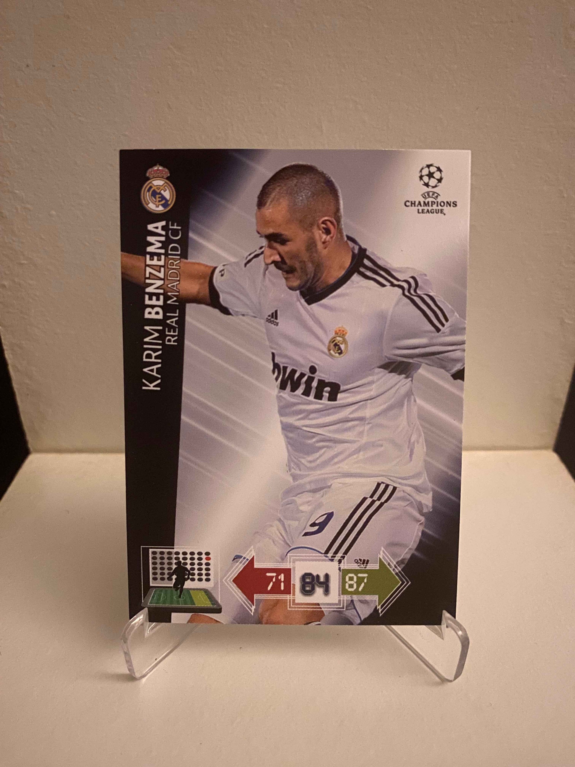 Fodbold kort Panini Adrenalyn XL UEFA Champions League 2012/2013 - Real Madrid Karim Benzema - Pokedexet