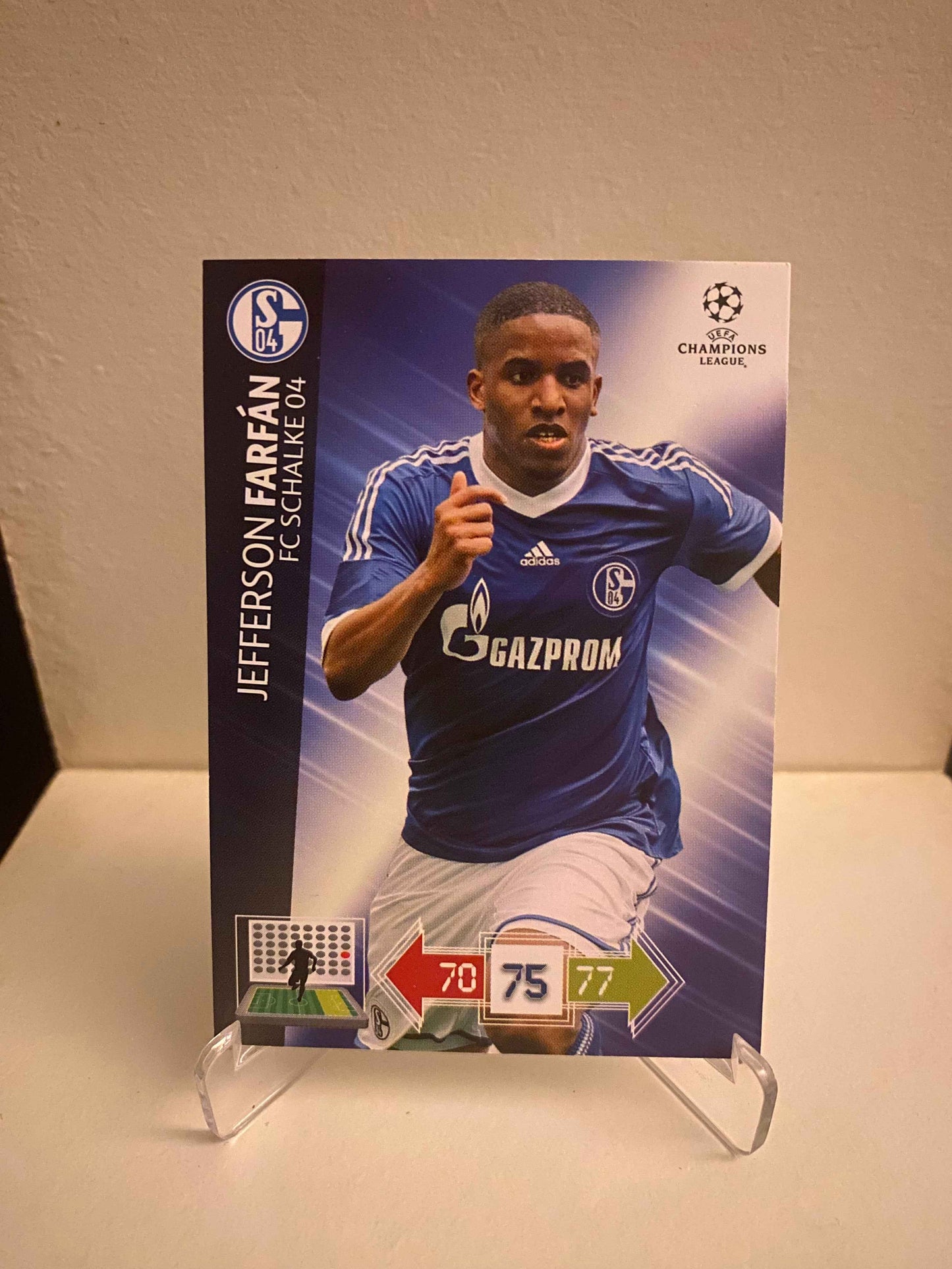Fodbold kort Panini Adrenalyn XL UEFA Champions League 2012/2013 - Schalke 04 Jefferson Farfan - Pokedexet