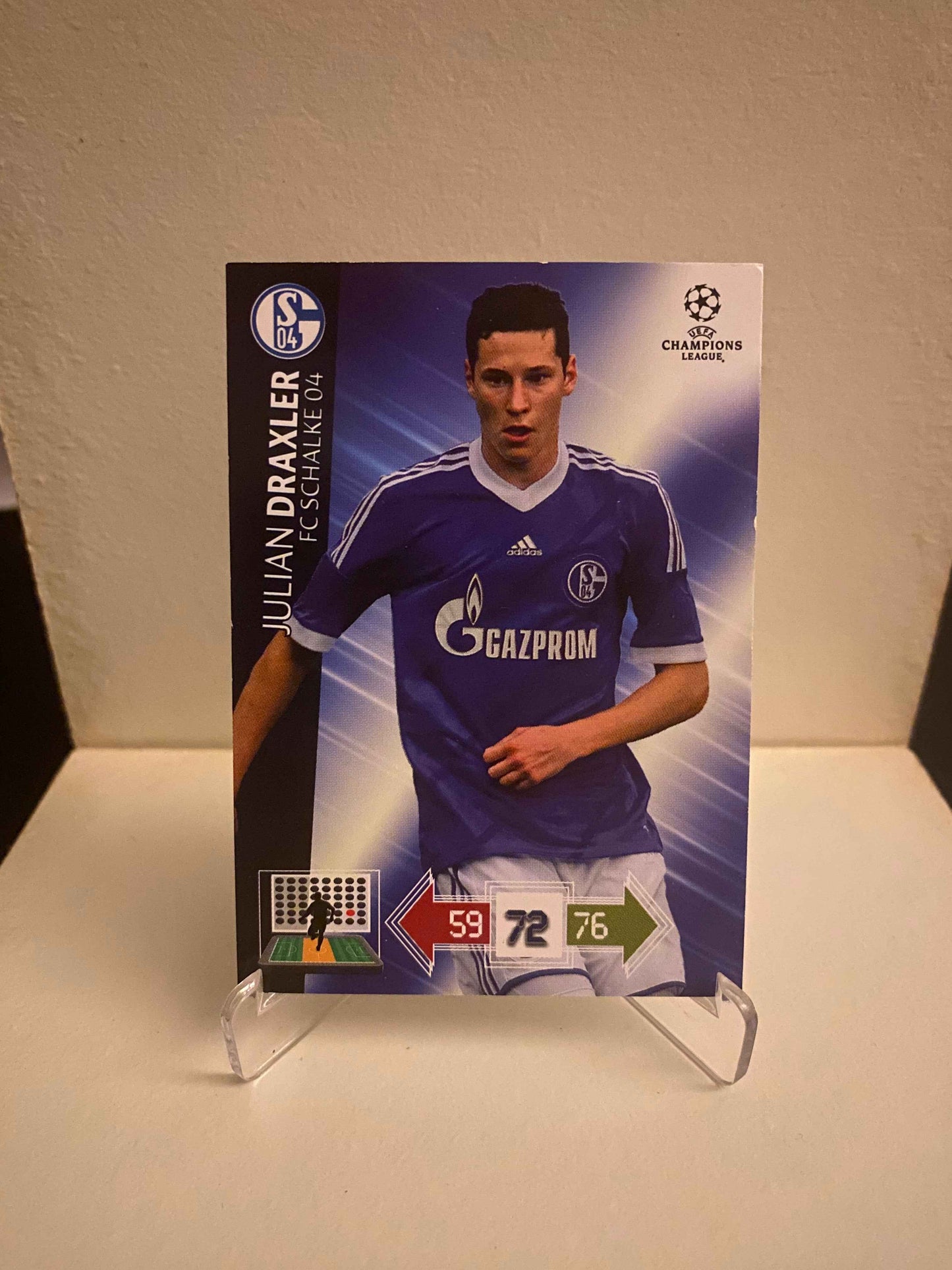 Fodbold kort Panini Adrenalyn XL UEFA Champions League 2012/2013 - Schalke 04 Julian Draxler - Pokedexet