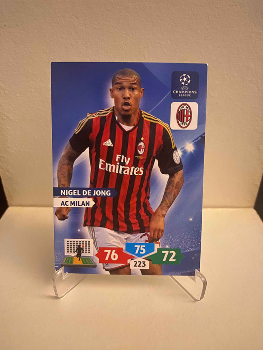 Fodbold kort Panini Adrenalyn XL UEFA Champions League 2013/2014 - AC Milan Nigel De Jong - Pokedexet