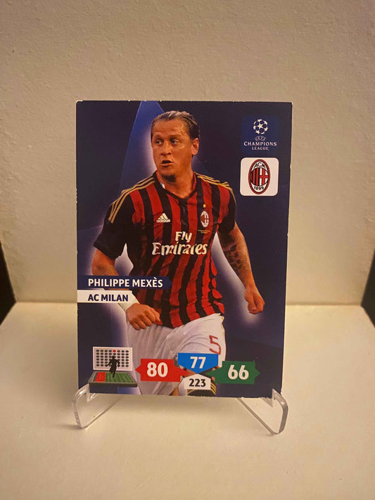 Fodbold kort Panini Adrenalyn XL UEFA Champions League 2013/2014 - AC Milan Philippe Mexes - Pokedexet