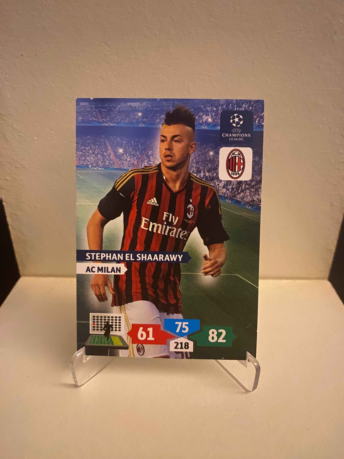 Fodbold kort Panini Adrenalyn XL UEFA Champions League 2013/2014 - AC Milan Stephan El Shaarawy - Pokedexet