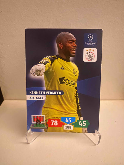 Fodbold kort Panini Adrenalyn XL UEFA Champions League 2013/2014 - Ajax Kenneth Vermeer - Pokedexet