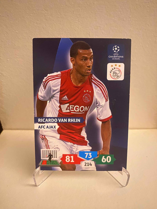 Fodbold kort Panini Adrenalyn XL UEFA Champions League 2013/2014 - Ajax Ricardo Van Rhijn - Pokedexet