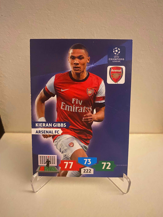 Fodbold kort Panini Adrenalyn XL UEFA Champions League 2013/2014 - Arsenal Kieran Gibbs - Pokedexet