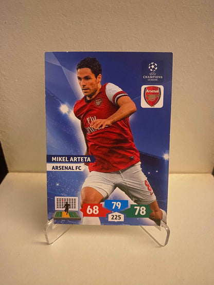 Fodbold kort Panini Adrenalyn XL UEFA Champions League 2013/2014 - Arsenal Mikel Arteta - Pokedexet