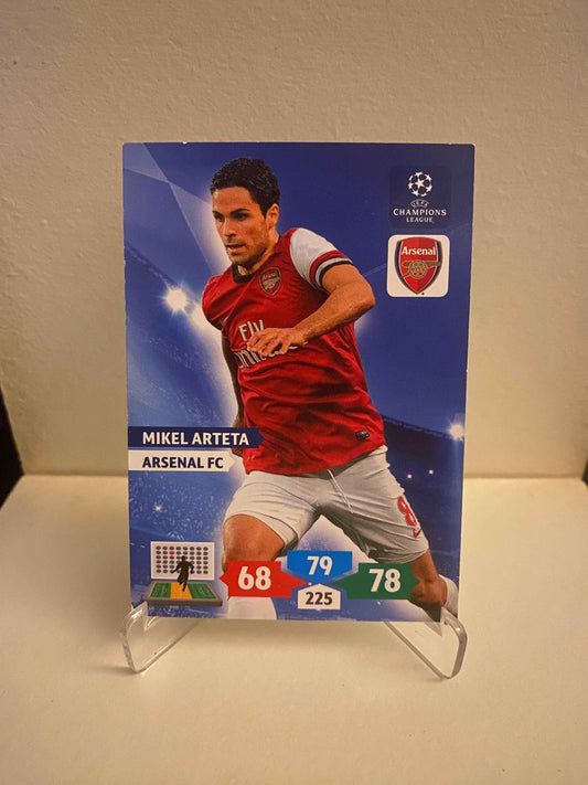 Fodbold kort Panini Adrenalyn XL UEFA Champions League 2013/2014 - Arsenal Mikel Arteta - Pokedexet