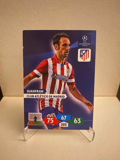 Fodbold kort Panini Adrenalyn XL UEFA Champions League 2013/2014 - Atletico Madrid Juanfran - Pokedexet