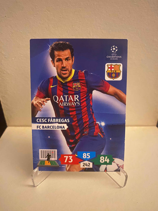 Fodbold kort Panini Adrenalyn XL UEFA Champions League 2013/2014 - Barcelona Cesc Fabregas - Pokedexet