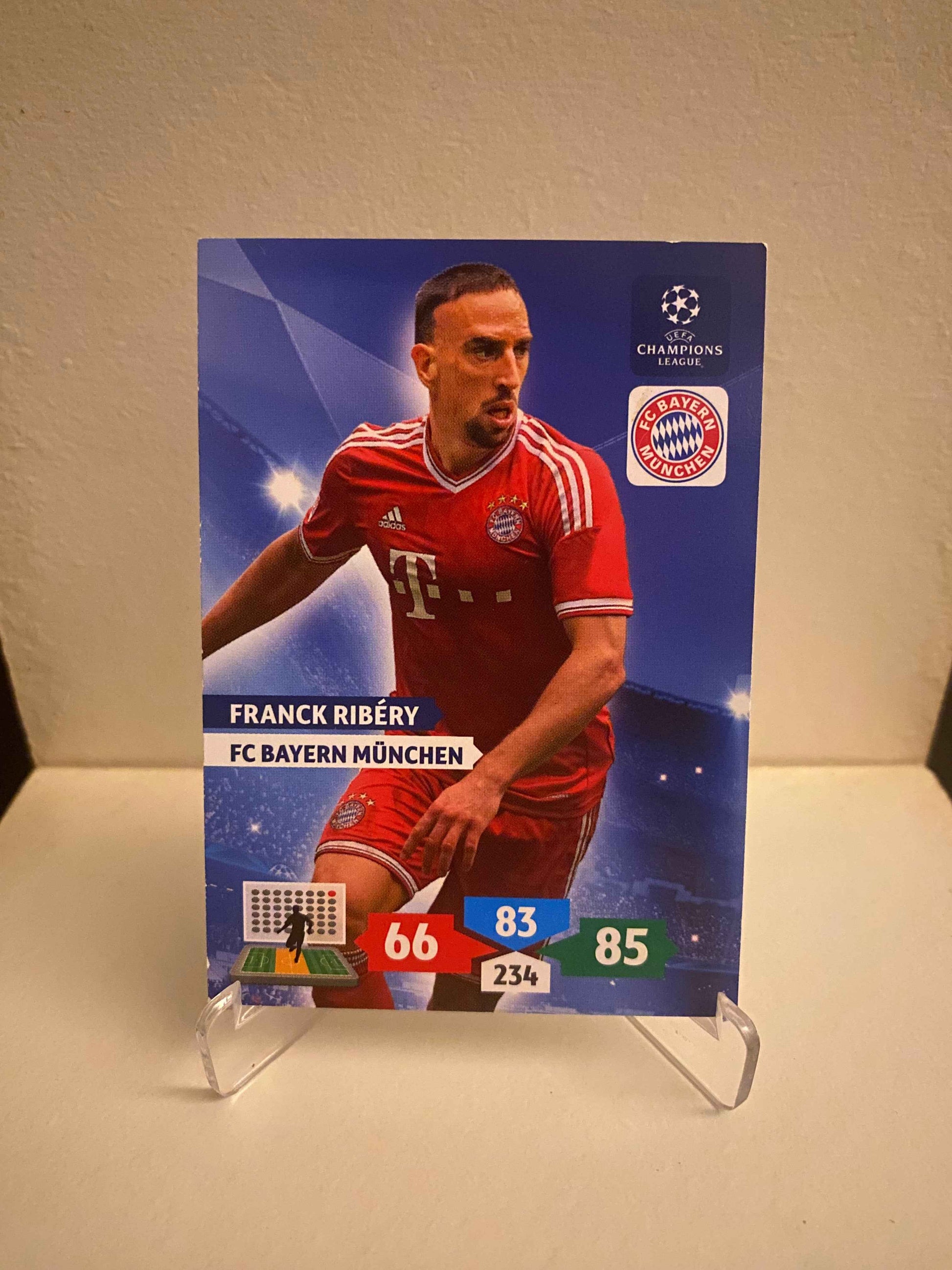Fodbold kort Panini Adrenalyn XL UEFA Champions League 2013/2014 - Bayern München Franck Ribery - Pokedexet
