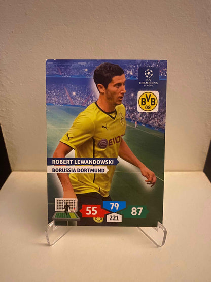Fodbold kort Panini Adrenalyn XL UEFA Champions League 2013/2014 - Borussia  Robert Lewandowski - Pokedexet