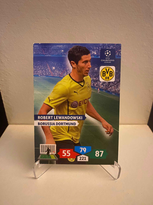 Fodbold kort Panini Adrenalyn XL UEFA Champions League 2013/2014 - Borussia  Robert Lewandowski - Pokedexet