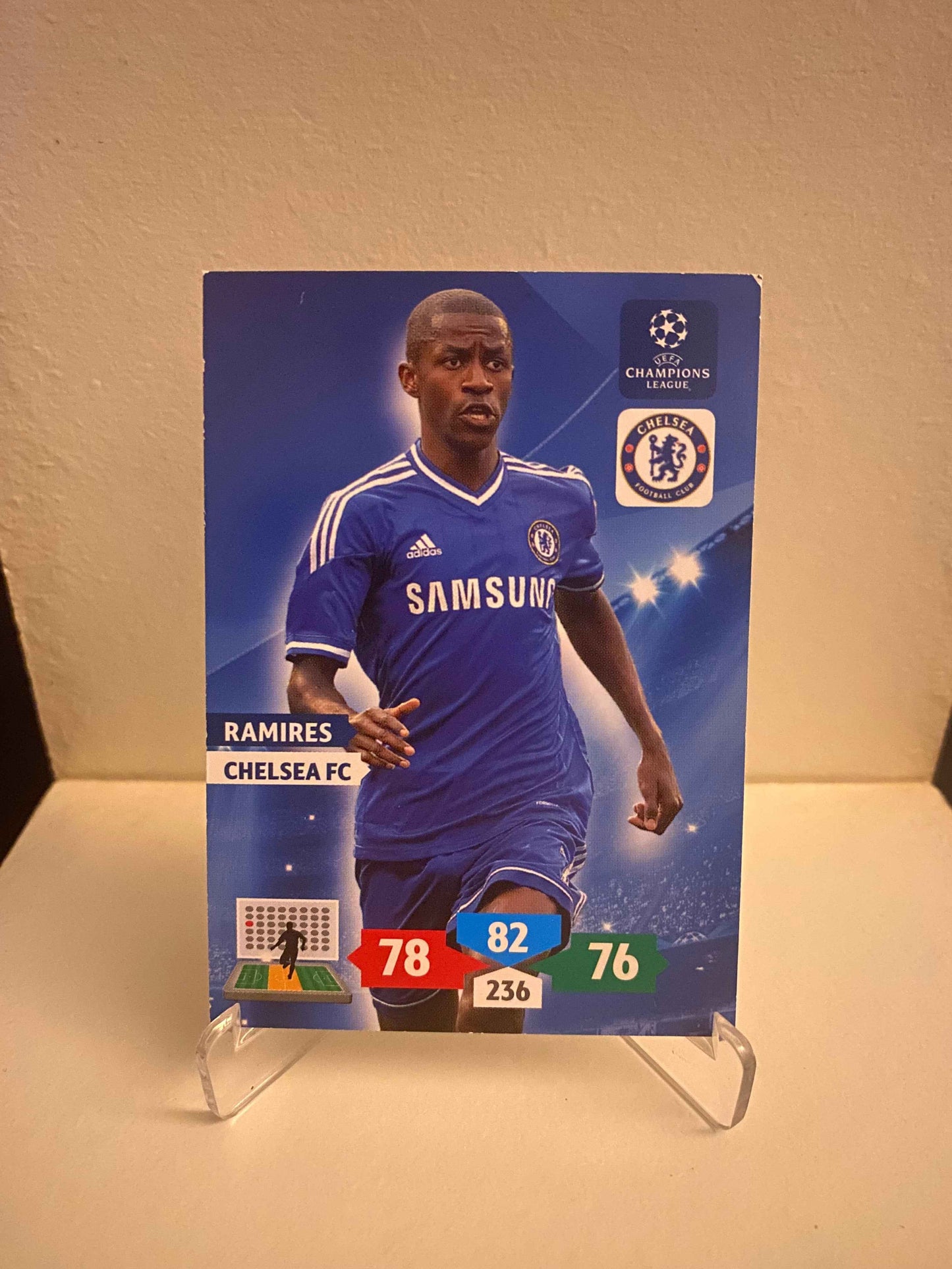 Fodbold kort Panini Adrenalyn XL UEFA Champions League 2013/2014 - Chelsea Ramires - Pokedexet
